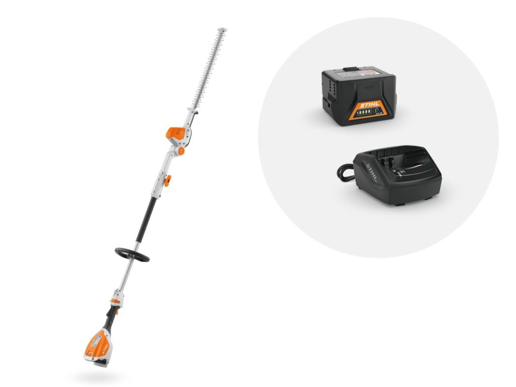 Taille-haies sur perche Stihl, HLA56 pack avec batterie